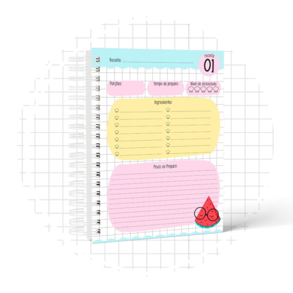 Caderno de Receitas do Bebê Menina