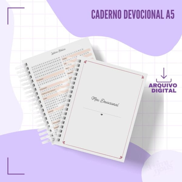 Caderno Devocional A5 Feminino- Arquivo Digital