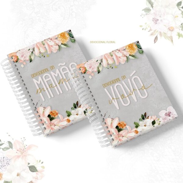 Caderno Devocional A5 Mamãe e Vovó Floral