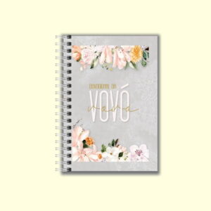 caderno devocional a5 vovo floral arquivo digital