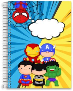 Caderno Escolar Heróis
