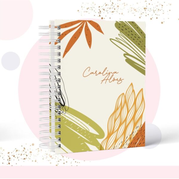 Caderno Floral - Modelo 10