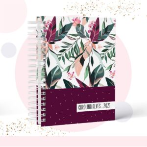 Caderno Floral - Modelo 4