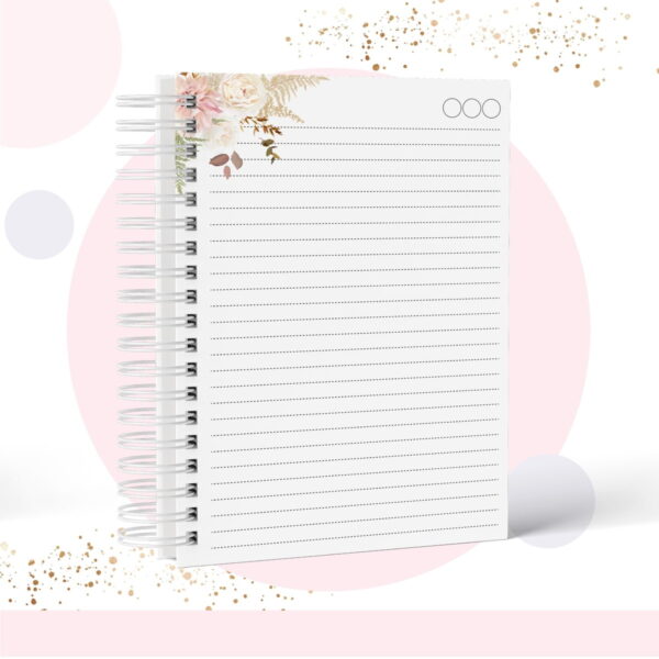 Caderno Floral - Modelo 8