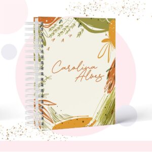 Caderno Floral - Modelo 9