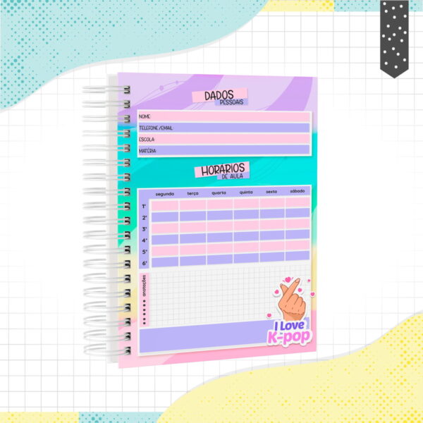 Caderno KPOP Menina