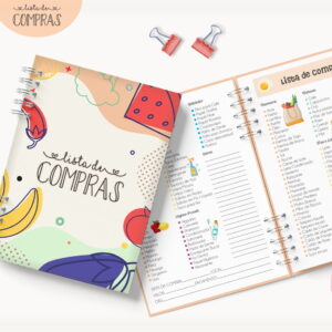 Caderno Lista de Compras Mod01- Arquivo Digital