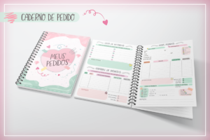 Caderno Meus Pedidos Cute