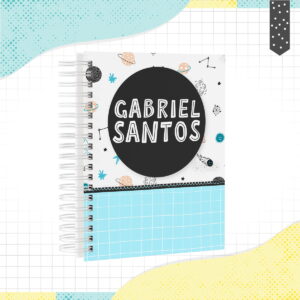 Caderno Minimalista Menino