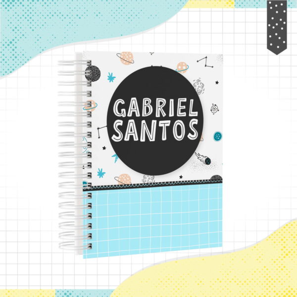 Caderno Minimalista Menino