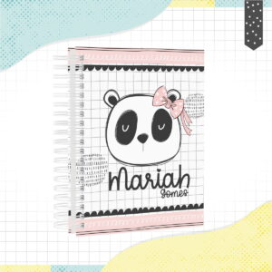 Caderno Panda Menina