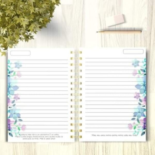 Caderno Pautado Dia das Mães