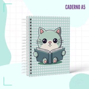 Caderno Pautado Gatinho