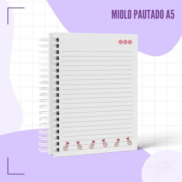 Caderno Pautado K-pop