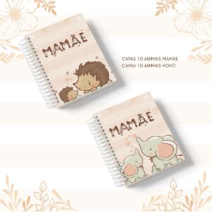 Caderno Pautado Mamãe e Vovó Animais