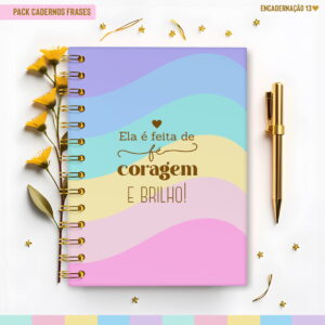 Caderno Pautado Motivacional - Arquivos Encadernação
