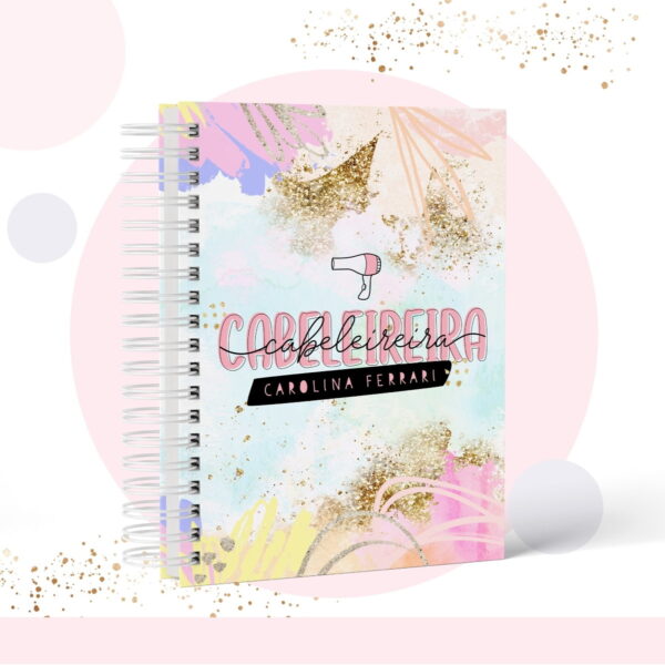 Caderno Pautado Profissão Cabelereira