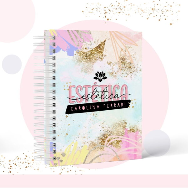 Caderno Pautado Profissão Estética