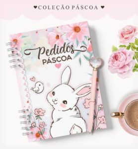 Caderno Pedidos Páscoa Coelhinha
