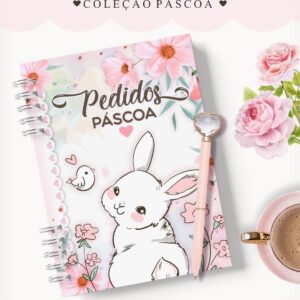 Caderno Pedidos Páscoa Coelhinha