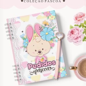 Caderno Pedidos Páscoa Floral