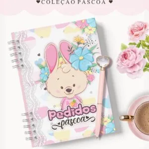 Caderno Pedidos Páscoa Floral