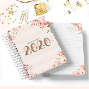 Caderno Universitário Floral