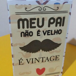 Caixa 6 Doces Pai Vintage (Molde Studio)