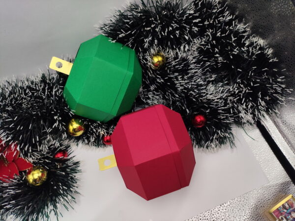 Caixa Bola de Natal - pdf e Studio