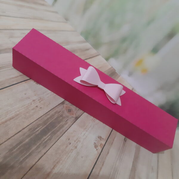 Caixa para 6 doces e 1 Rosa - MOLDE LIMPO