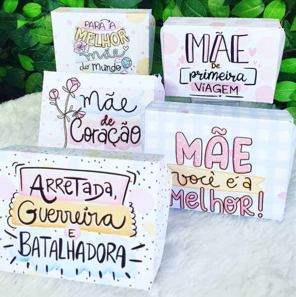 Caixas 06 Doces Dia das Mães