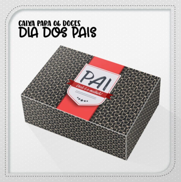 Caixas 06 Doces Dia dos Pais