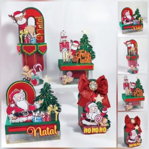 Caixas Acetato Natal Noel - pdf e Studio