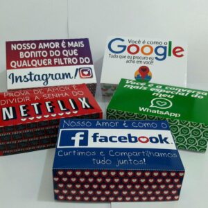 Caixas Dia dos Namorados Redes Sociais