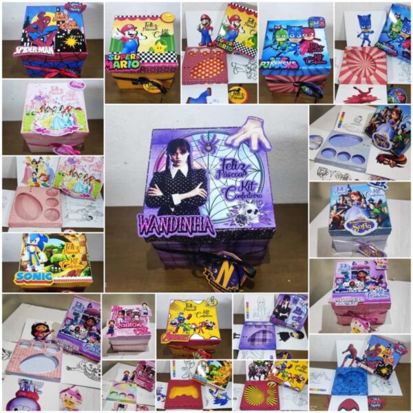Caixas Explosões Páscoa Infantil