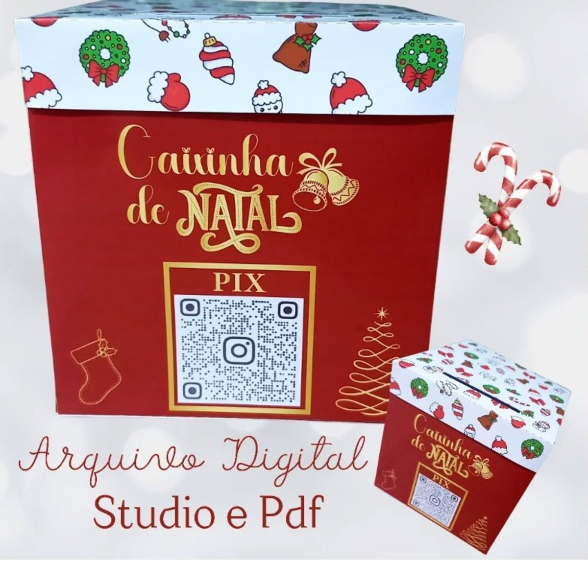 Caixinha de Natal - Studio e pdf 1 Caixinha de Natal - Studio e pdf