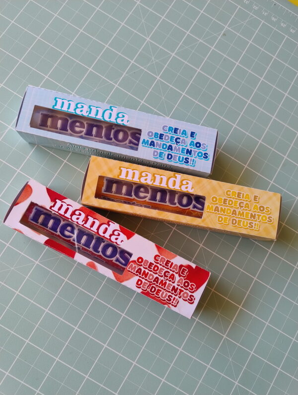 Caixinha Mandamentos Mentos - pdf e Png