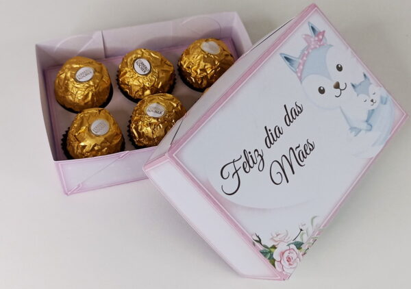 Caixinhas 6 Doces Dia das Mães