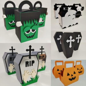 Caixinhas Personalizadas de Halloween - Studio e pdf