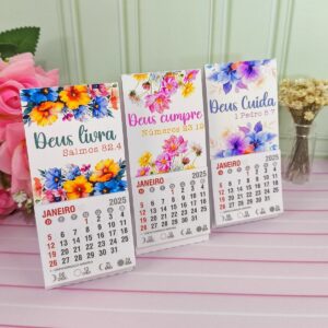 Calendário Cristão Floral 2025