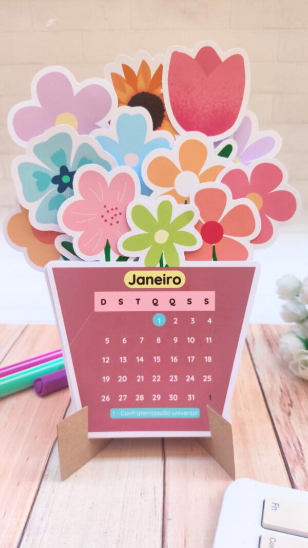 Calendário Flores 2025