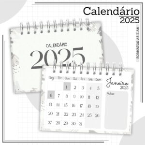 Calendário Masculino 2025 - Arquivo Digital