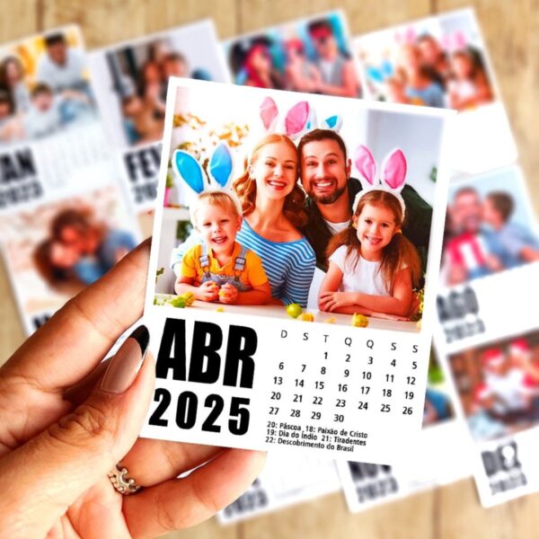 Calendário Polaroid 2025