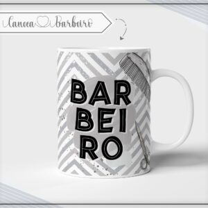 Caneca Barbeiro Profissões (Arte digital)