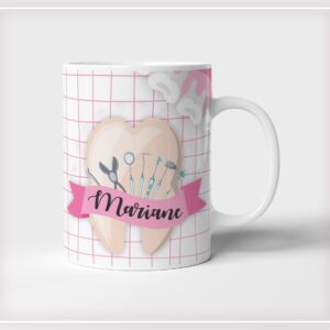 Caneca Dentista Profissões (Arte digital)