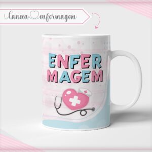 Caneca Enfermagem Profissões (Arte digital)