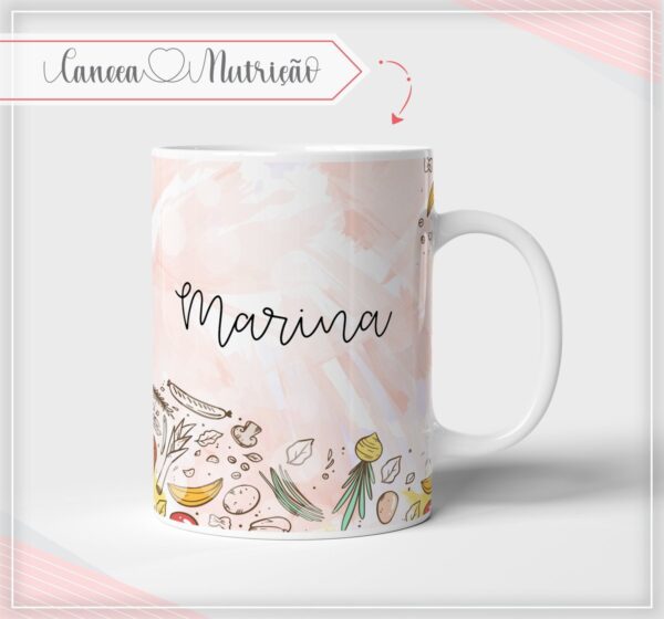 Caneca Nutrição Profissões (Arte digital)