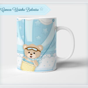 Caneca Ursinho Baloeiro - Arquivo Digital 8 Caneca Ursinho Baloeiro - Arquivo Digital