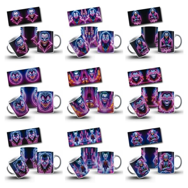 Canecas Neon 20 Artes Coringa Em Jpg 2