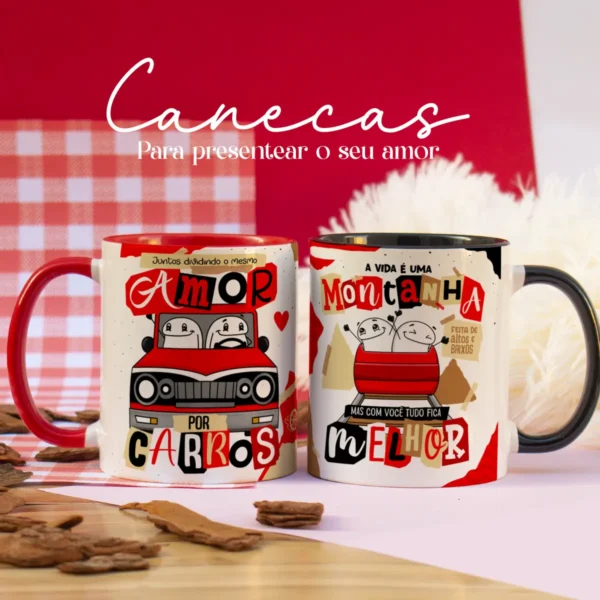 Canecas Românticas Dia dos Namorados - 20 Artes JPG